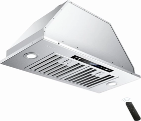 IKTCH 30 inch Built-in/Insert Range Hood 900 CFM, Ducted/Ductless Convertible Duct, Stainless Steel Kitchen Vent Hood with 4 Speed Gesture Sensing&Touch Control Panel(IKB01-30)