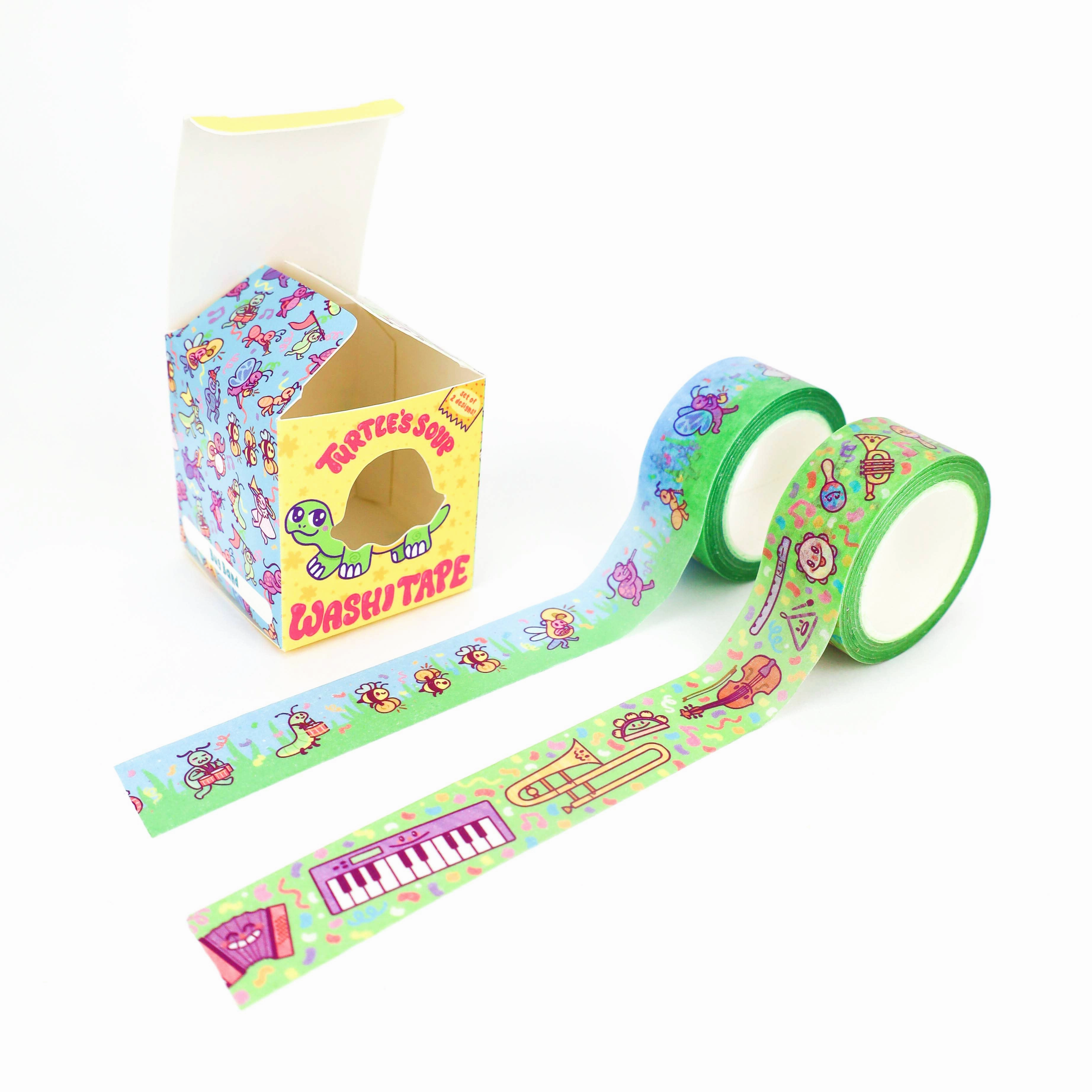 Instruments and Bug Band Washi Tape Box Set | Turtle's Soup (AZ)
