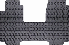 Intro-Tech Hexomat Front Row Custom Floor Mat for Select Chevrolet Van Astro Models - Rubber-like Compound (Black)