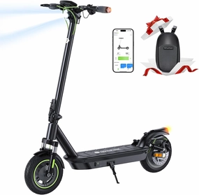 isinwheel Electric Scooter Adults, 38/32 Miles Range & 28/21 MPH Powered by 1000/800W Motor, 10" Pneumatic Tires, Folding E Scooter for Adults with Turn Signals and Dual Braking System