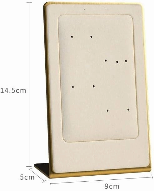 Jewelry Organizer Necklace Display Rack, Velvet Lightweight Shelf for Earrings, Simple Creative Jewelry Display Storage Shelves Jewelry Stand(Green)