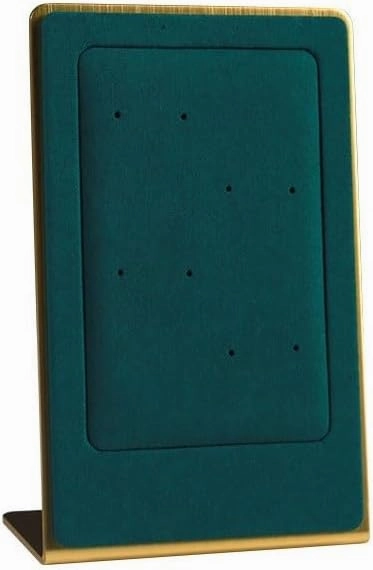 Jewelry Organizer Necklace Display Rack, Velvet Lightweight Shelf for Earrings, Simple Creative Jewelry Display Storage Shelves Jewelry Stand(Green)