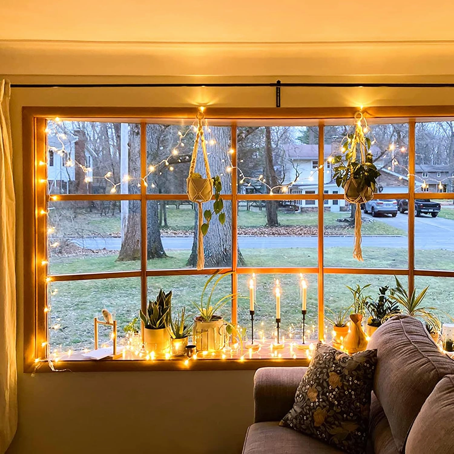 JMEXSUSS Connectable Warm White String Lights Indoor, 8 Modes Christmas Lights Plug in Fairy String Light for Bedroom, 33ft 100 LED Twinkle Lights Outdoor for Christmas Tree Decor