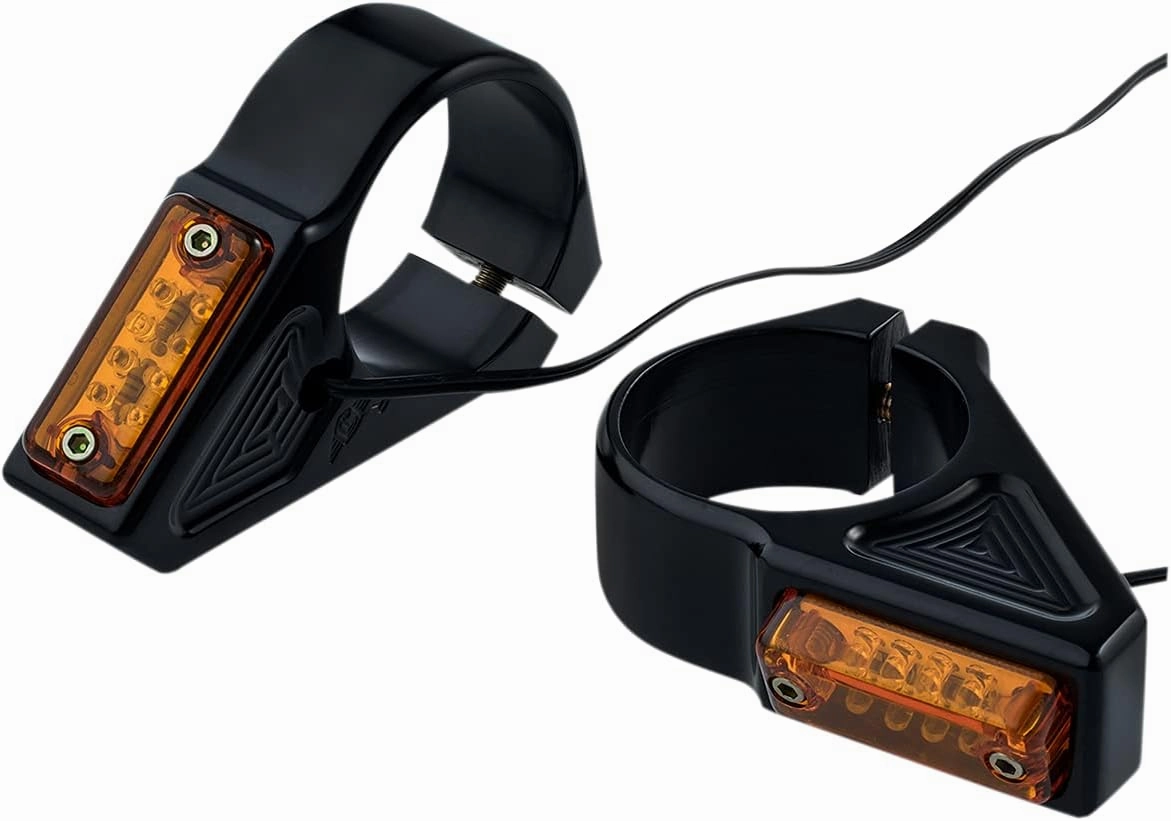 Joker Machine 05-302-1 Rectangle LED For Mount Turn Signals - 49mm - Black Anodized