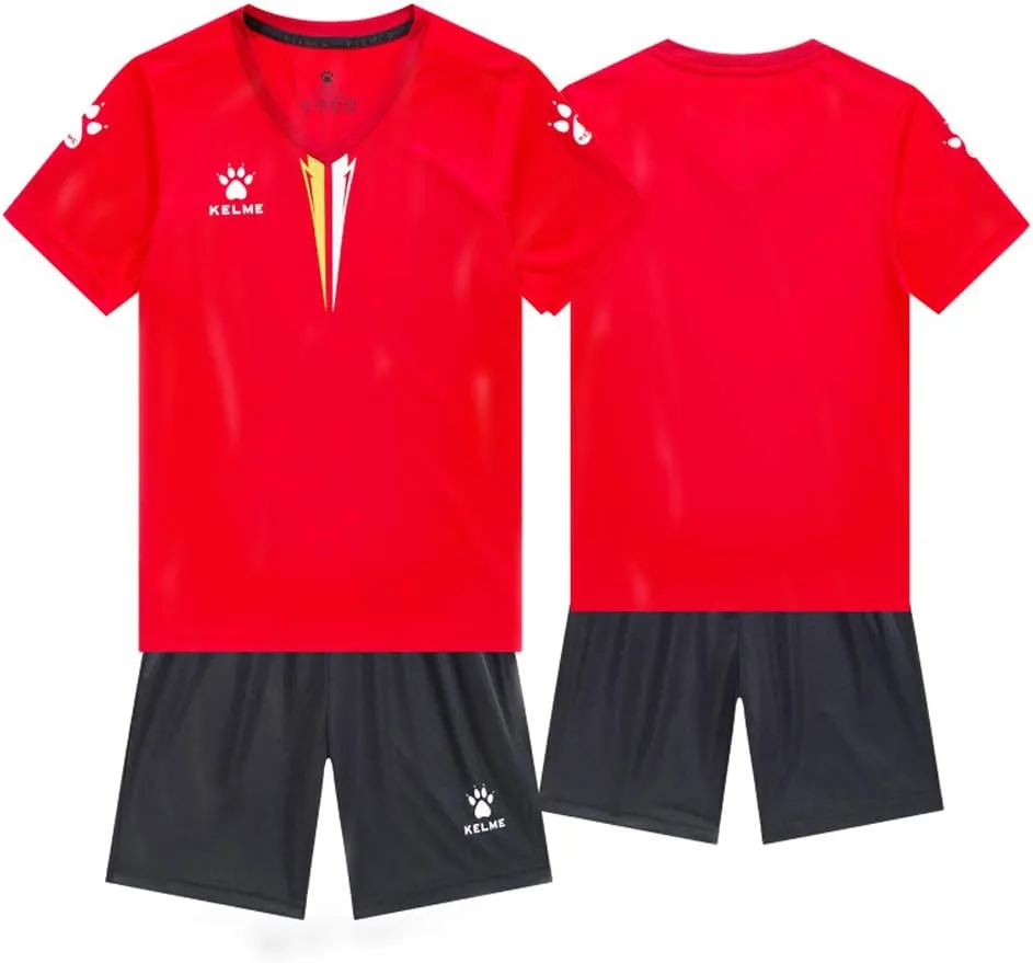 KELME Kids' Soccer Jersey - Boys Girls Quick Dry Training Set, Indoor Turf Uniform