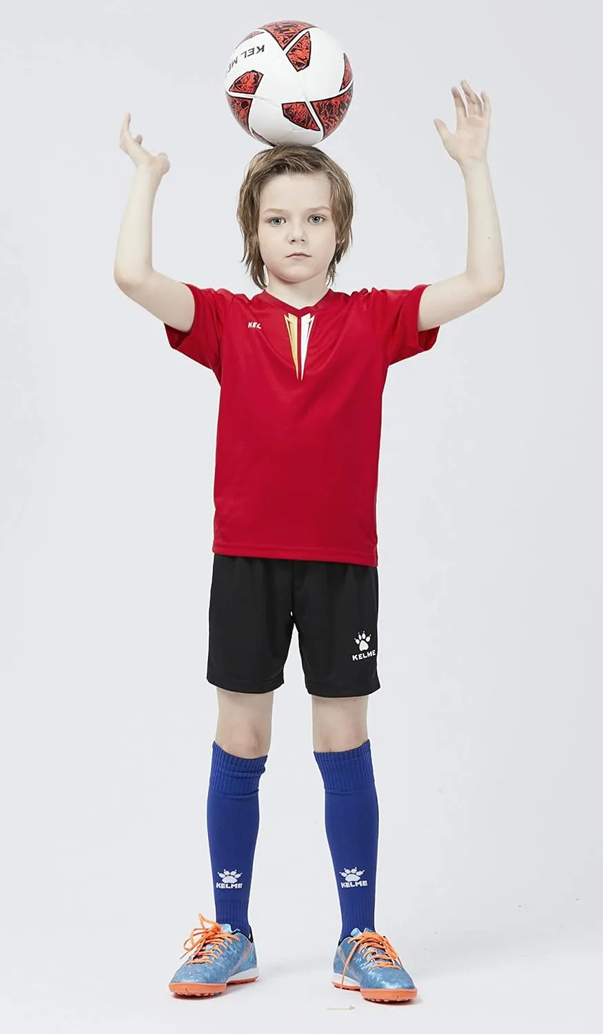 KELME Kids' Soccer Jersey - Boys Girls Quick Dry Training Set, Indoor Turf Uniform
