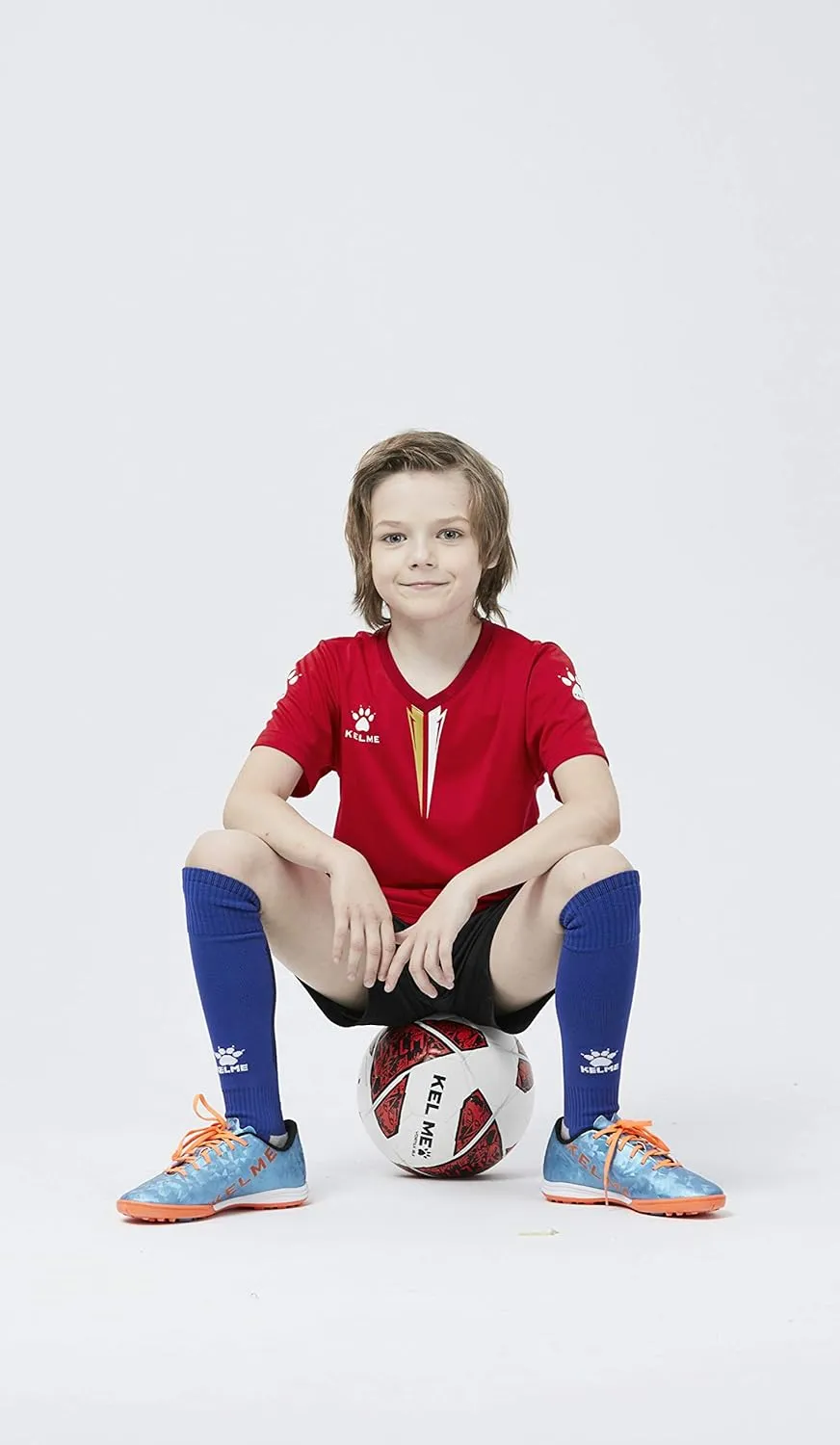 KELME Kids' Soccer Jersey - Boys Girls Quick Dry Training Set, Indoor Turf Uniform