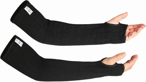 Kevlar Sleeves Heat Resistant,18 Inch Long Anti Cut,Fire,Burn Arm Sleeves with Thumb Hole- Safety Arm Guards for Welding,Kitchen,Gardening,Mechanic Work