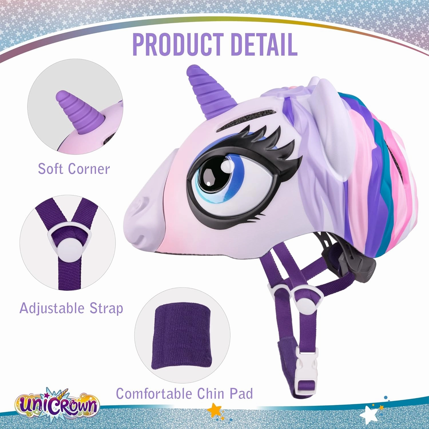 Kids Helmet Unicorn Helmet & Shark Helmet for Girl Boy, Children's Bike Helmet for 3-8 Years Multi-Sport Safety Certified Bicycle Helmet for Skateboard Skating Scooter