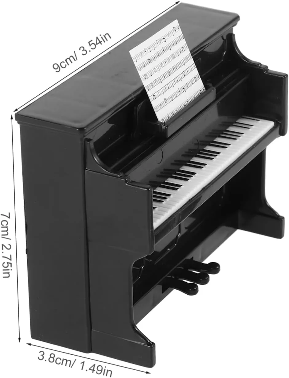 Kisangel 4sets Miniature Dollhouse Instrument Adorable Decor for Mini House Scenes Includes Piano Violin Drum More for Creating Musical Atmosphere Your Miniature Layouts