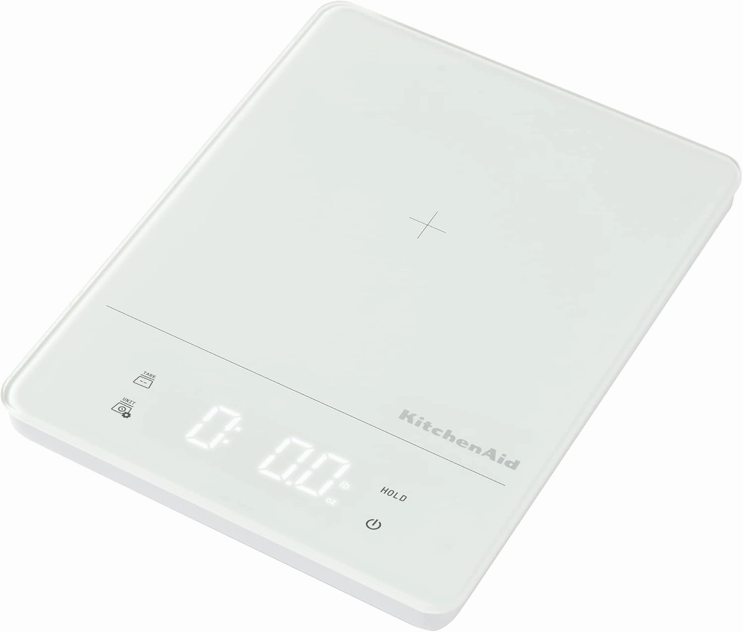 KitchenAid KQ913 Digital Waterproof (IPx7) Kitchen and Food Scale, LED readout, 11 Pound Max Capacity, White