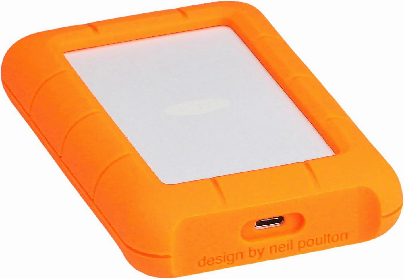 LaCie Rugged USB-C, 5TB, Portable External Hard Drive, Drop, Shock, Dust, Rain Resistant, for Mac & PC (STFR5000800)