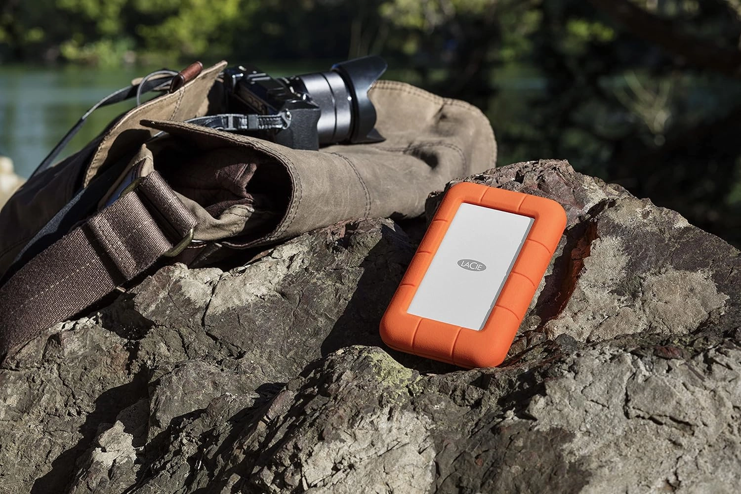 LaCie Rugged USB-C, 5TB, Portable External Hard Drive, Drop, Shock, Dust, Rain Resistant, for Mac & PC (STFR5000800)
