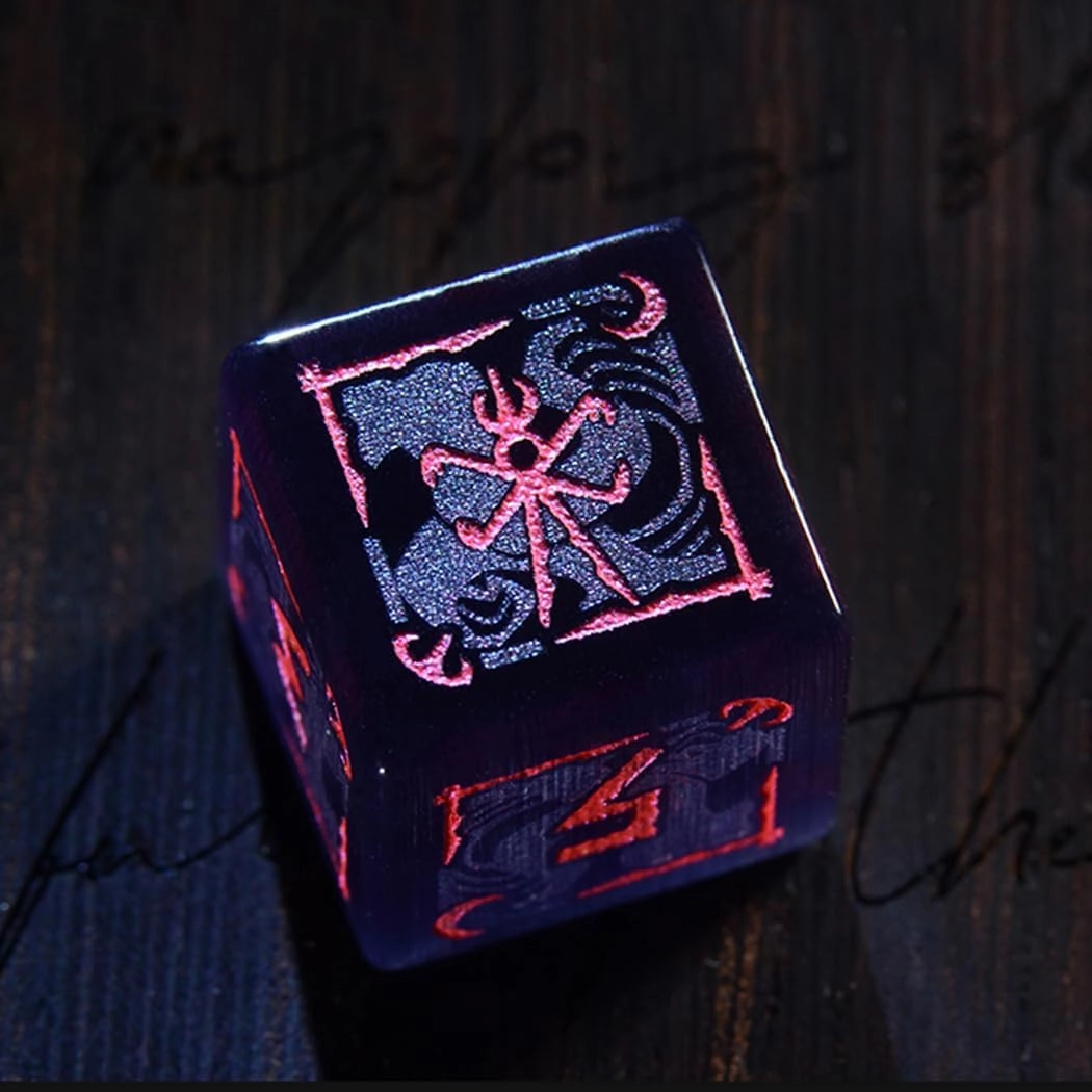 LANGWEI DND Dice Set Pretty Role Playing Dice Set, DND Polyhedral Dice for TRPG Table Games D&D Dungeons and Dragons Games,Creative Gift,D6