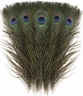Larryhot Craft Peacock Feathers Bulk - 40pcs 18-20 inches Feathers for DIY Crafts, Wedding, Home and Holiday Party Decorations