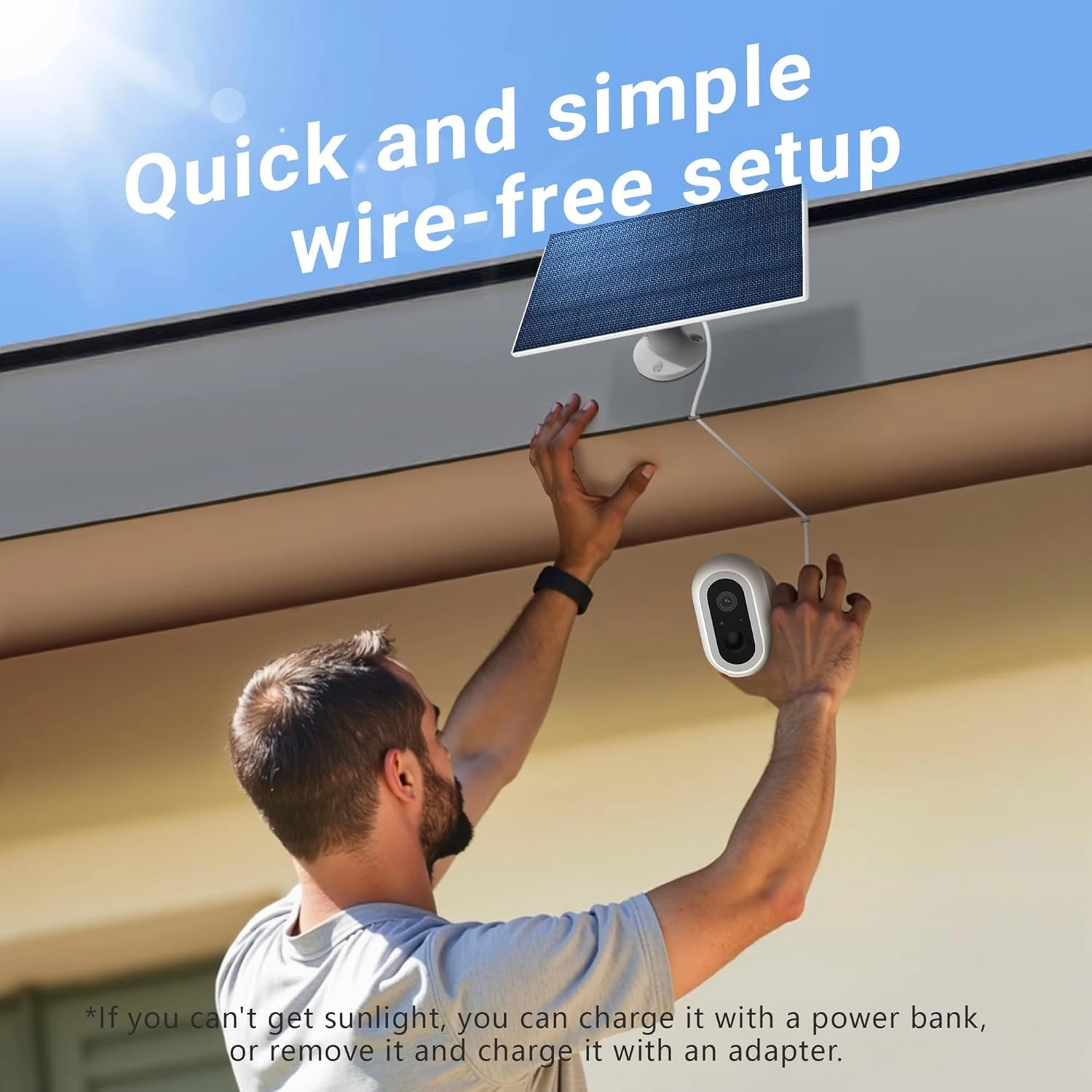 Laview 2K Solar Security Cameras Wireless Outdoor, Rechargeable Battery Wifi Cameras for Home Security with Spotlight Color Night Vision,Siren Alarm,AI Human Detection,IP65,2-Way Talk,Cloud/SD Storage