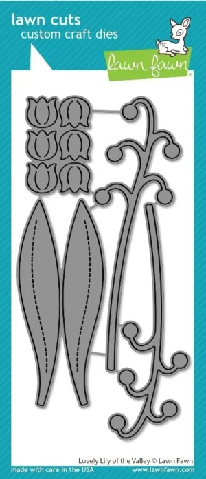 Lawn Fawn LF3377 Lovely Lily of The Valley Dies