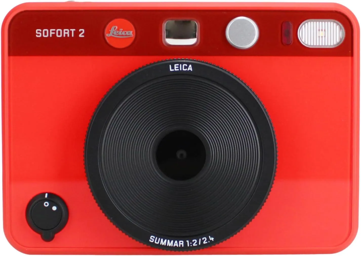 Leica Sofort 2 Hybrid Instant Photo Film and Digital Camera (Red) (19189) with LCD Display Bundle with Fujifilm Instant Film 20 Sheets   128 GB Memory Card   Bag   Cleaning Kit