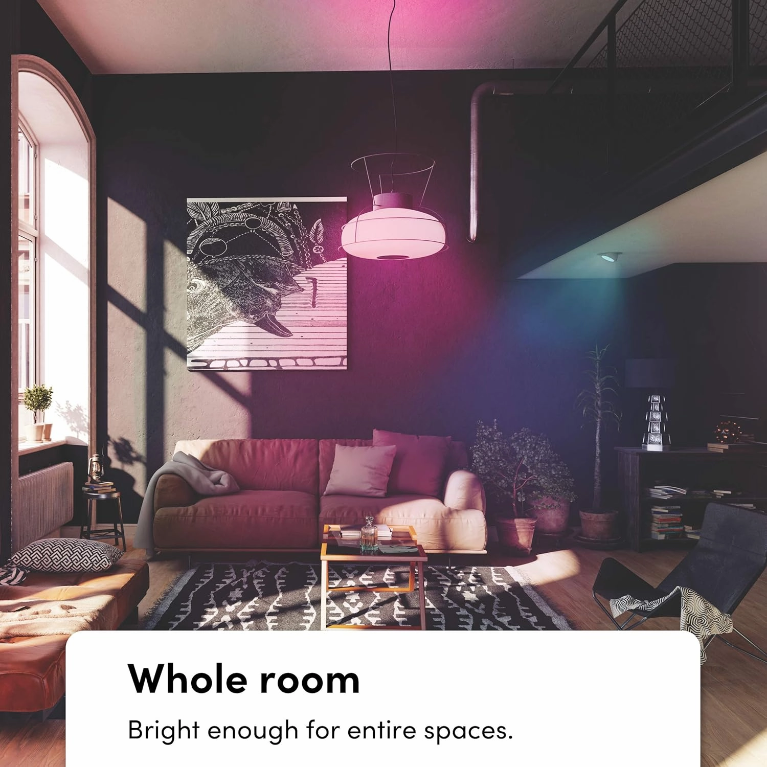 LIFX color, A19 1100 lumens, Wi-Fi Smart LED Light Bulb, Billions of colors and Whites, No bridge required, Works with Alexa, Hey Google, HomeKit and Siri multicolor (Pack of 2)