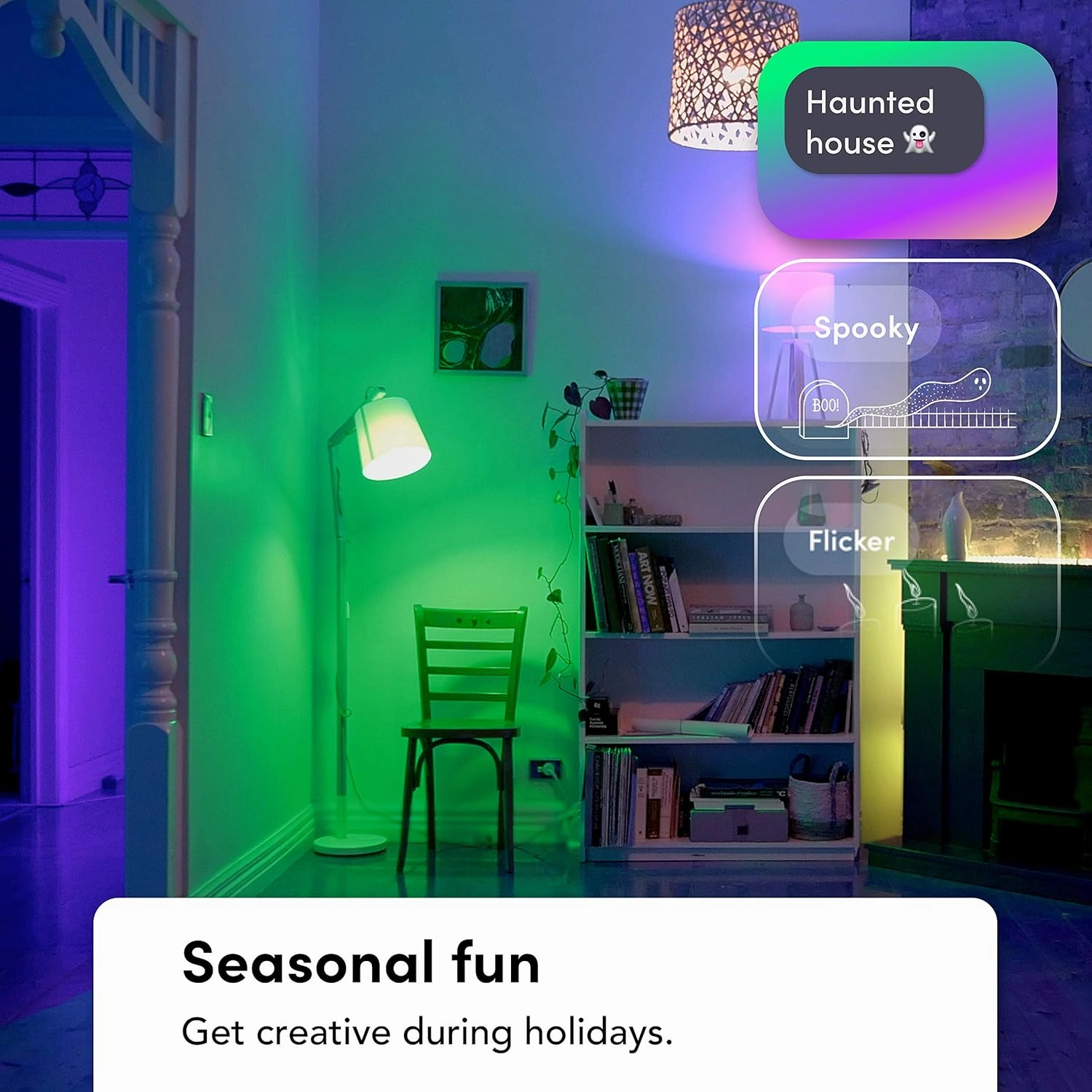 LIFX color, A19 1100 lumens, Wi-Fi Smart LED Light Bulb, Billions of colors and Whites, No bridge required, Works with Alexa, Hey Google, HomeKit and Siri multicolor (Pack of 2)