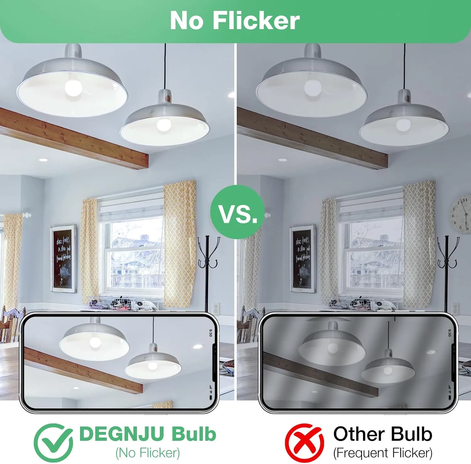Light Bulbs, 100 Watt Equivalent LED Bulbs A19, 5000K Daylight Light Bulbs, E26 Standard Base, 1500 Lumens, Non-Dimmable, 13W Bright White LED Bulb for Bedroom Home Office, 24 Pack