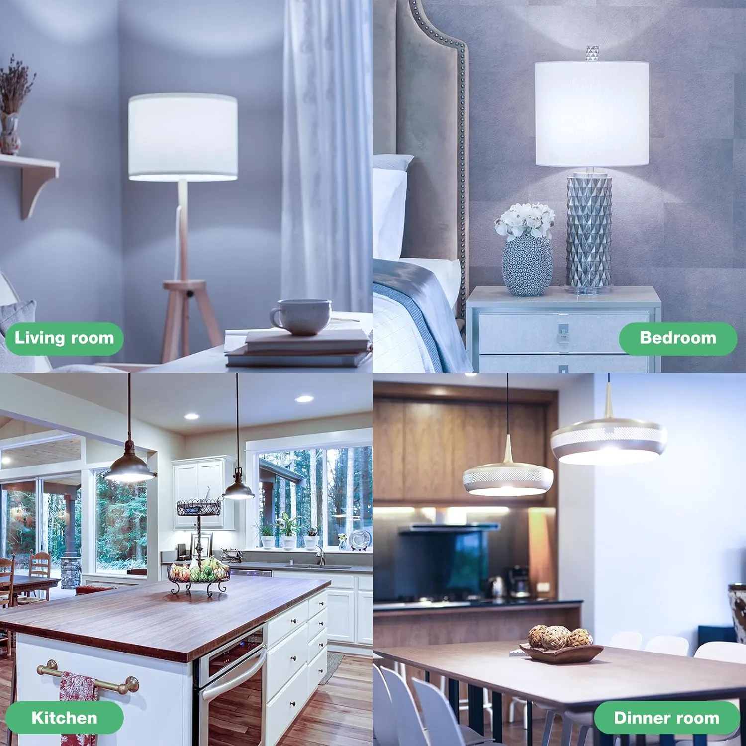 Light Bulbs, 100 Watt Equivalent LED Bulbs A19, 5000K Daylight Light Bulbs, E26 Standard Base, 1500 Lumens, Non-Dimmable, 13W Bright White LED Bulb for Bedroom Home Office, 24 Pack