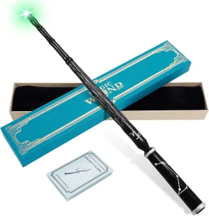 Light Up Wizard Magic Wand with 5 Light Colors, Rechargeable Illuminating Constellation Wands for Kids Witch Cosplay Party Favors, Capricorn