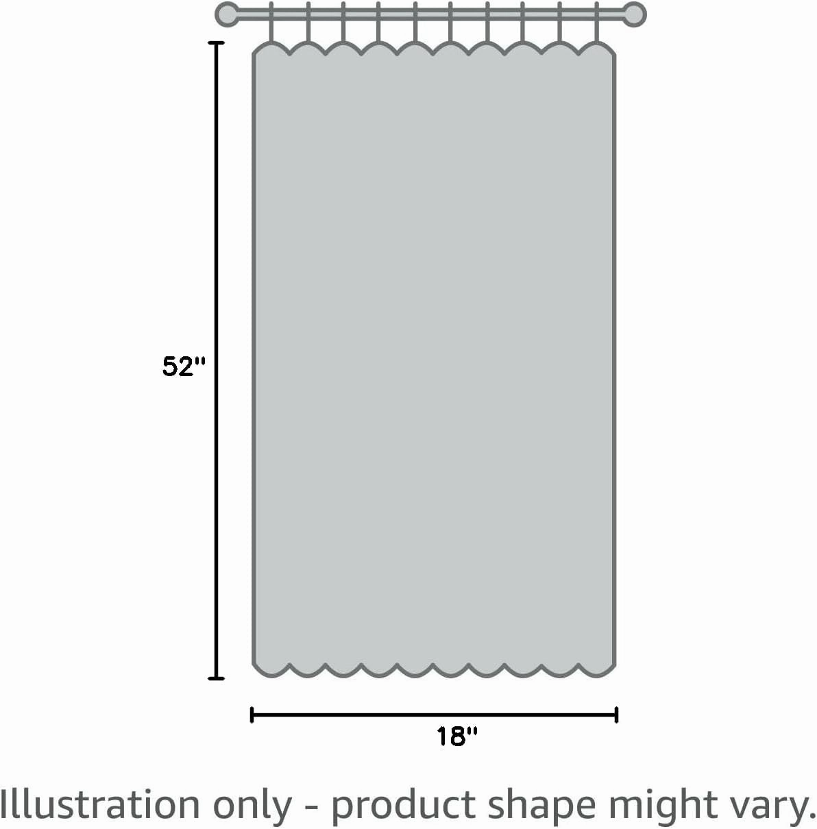 Lined Buffalo Check Plaid Valances for Kitchen, Line Up Farmhouse Gingham Window Treatment Decor Curtains Valances for Living Room Rod Pocket 2 Layers 52 Inch by 18 Inch, Black and White