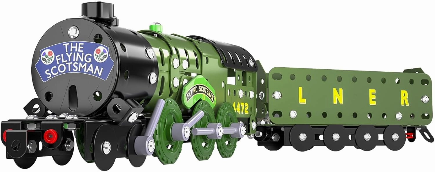 Lucky Doug STEM Building Projects Model Train Set Toys for Boys Kids 8 9 10 11 12 Years Old and Older - 340 PCS DIY Metal Building STEM Toys