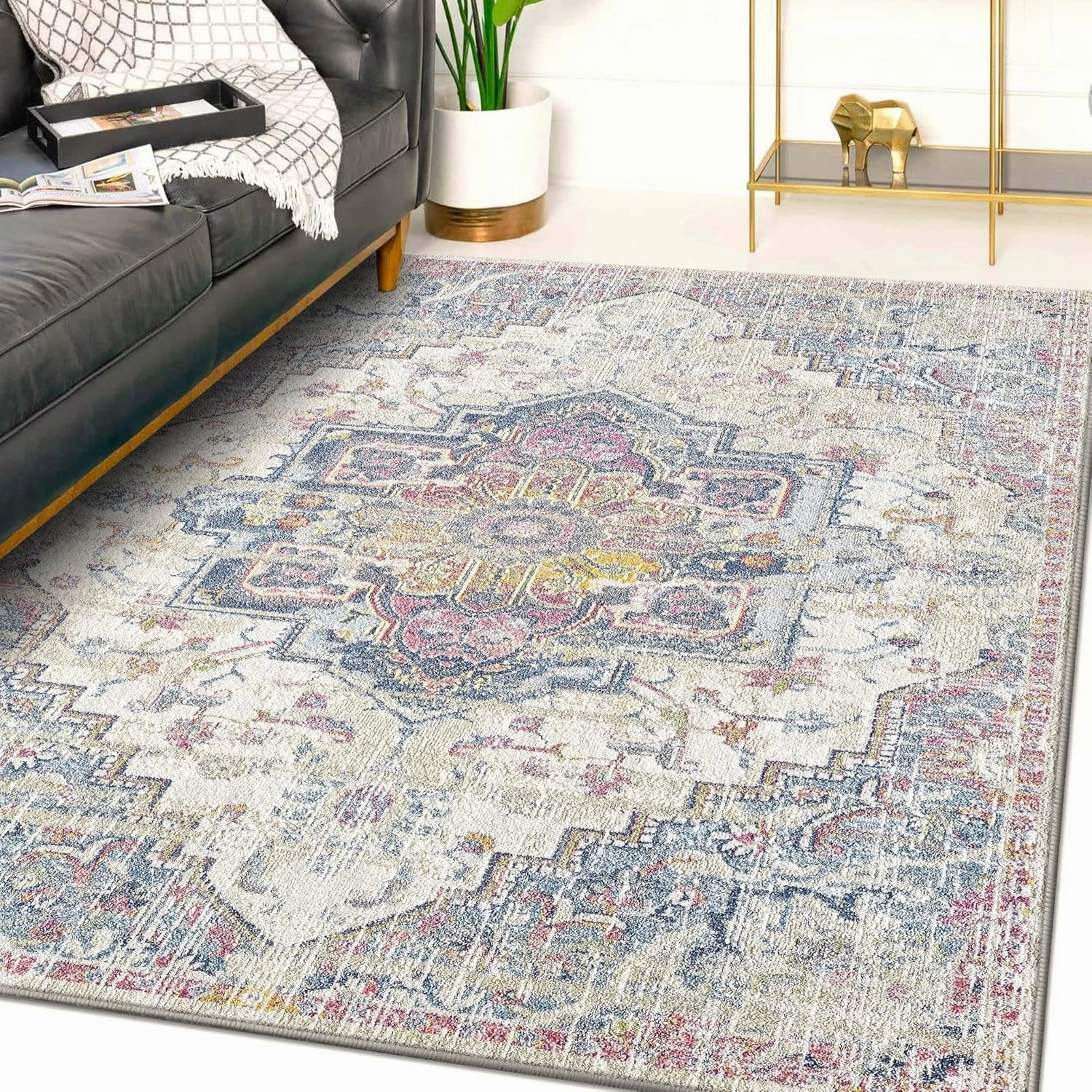 LUXE WEAVERS Nuvola Oriental Multi 8x10 Area Rug 8830