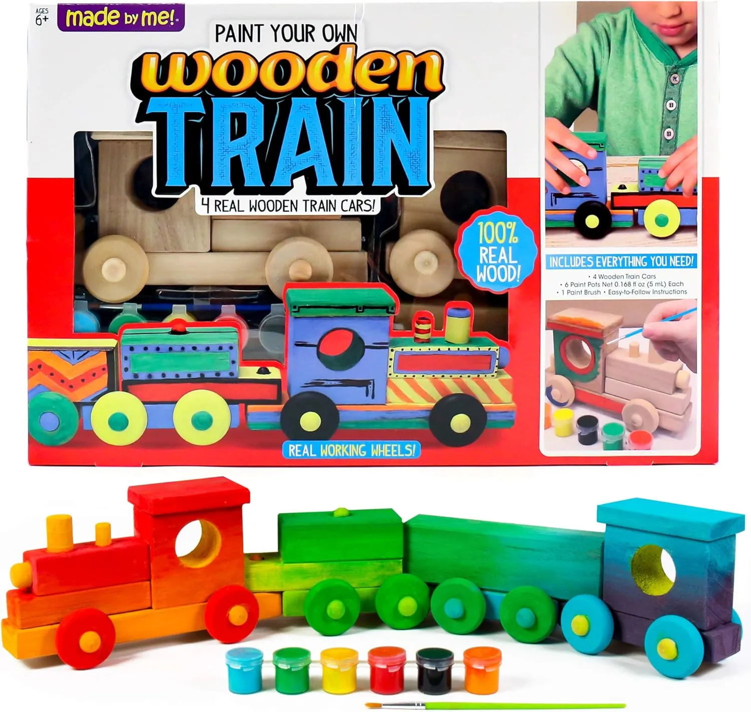 Made By Me Wooden Train by Horizon Group USA