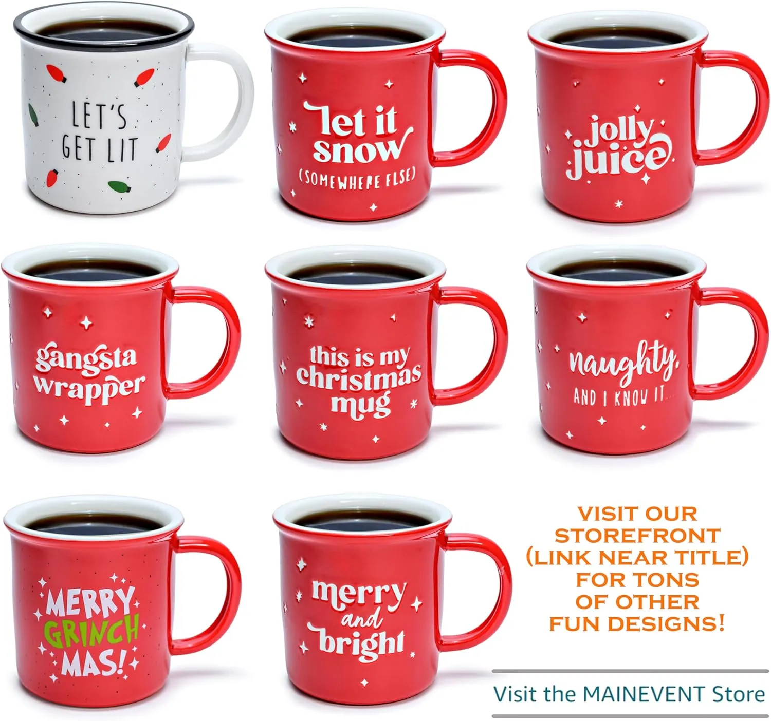 MAINEVENT Wifey Hubby Mugs Set of 2 Coffee Mug 11 Ounce, Husband Wife Gift, His Hers Coffee Cup