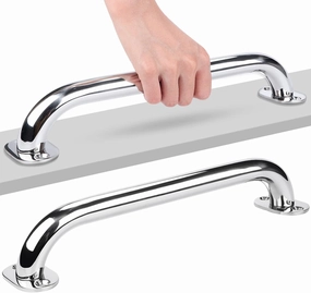 Marinebaby 2X 12 inch Boat Handle handrail Polished Stainless Steel Heavy Duty Boat Marine Grab Handle Hand Rail 1 inch Round Tube(2 Pack)