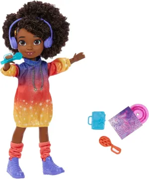 Mattel Karma’s World Singing Doll Set with Accessories & Collectible Record, Sings 2 Songs