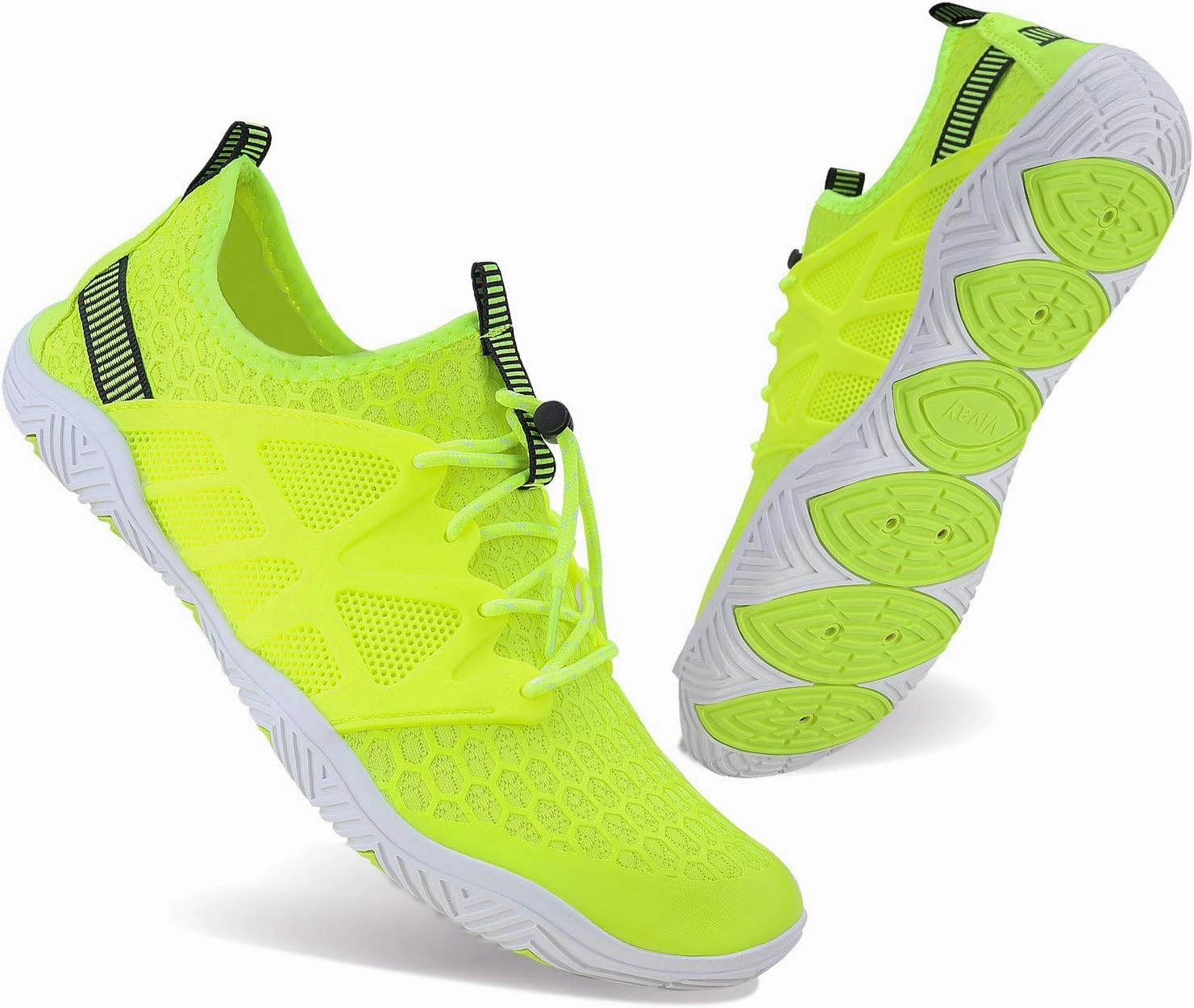 MAYZERO Water Shoes Men Women Swim Surf Shoes Beach Pool Shoes Wide Toe Hiking Aqua Shoes Winter House Slippers