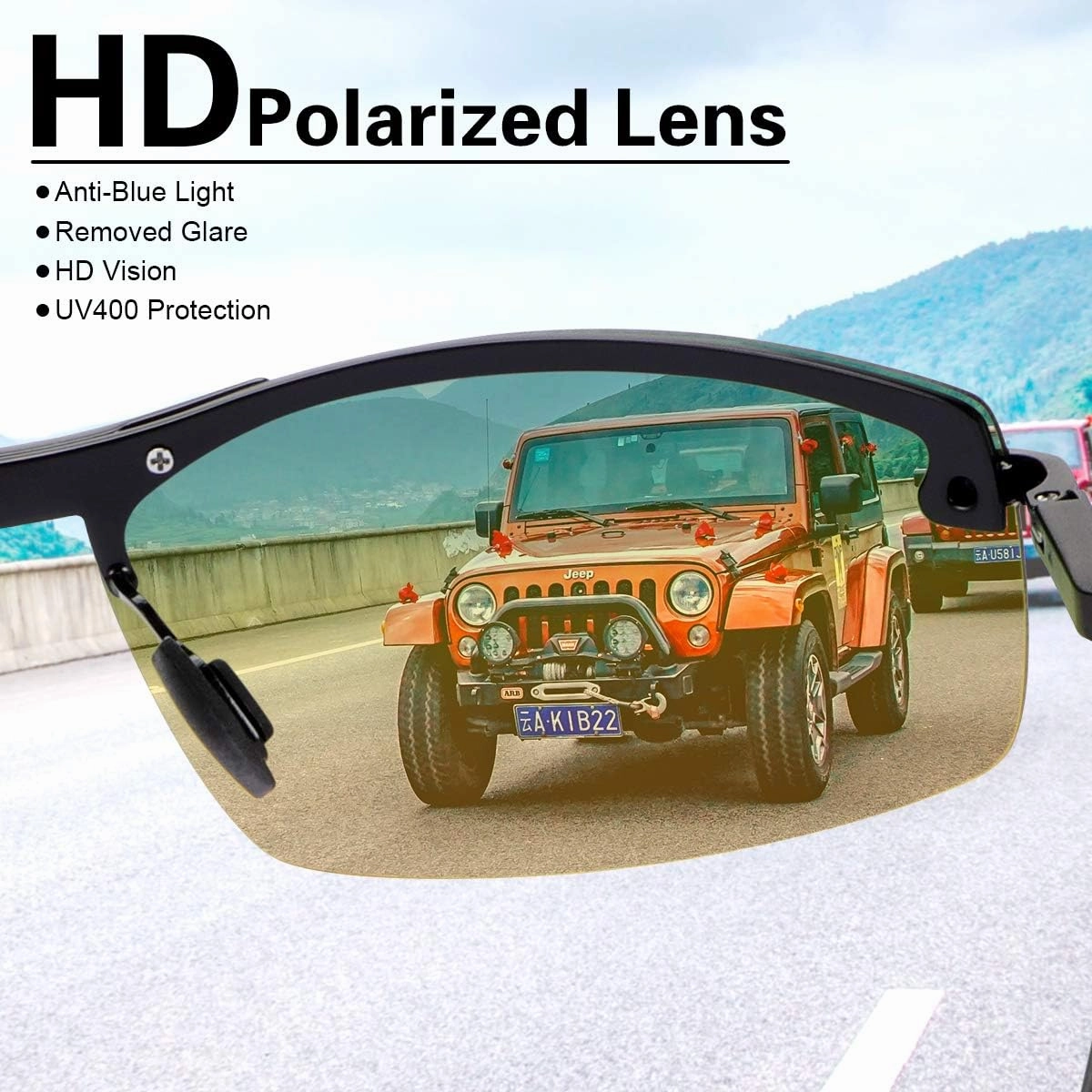 Men's Photochromic Polarized Sunglasses Al-Mg Metal Frame Sports Driving Glasses UV400 Protection Anti Glare Eyewear