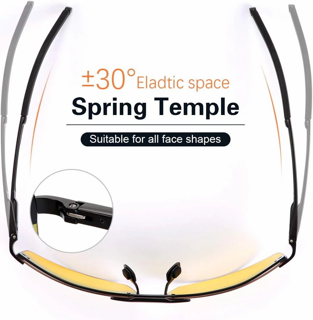 Men's Photochromic Polarized Sunglasses Al-Mg Metal Frame Sports Driving Glasses UV400 Protection Anti Glare Eyewear