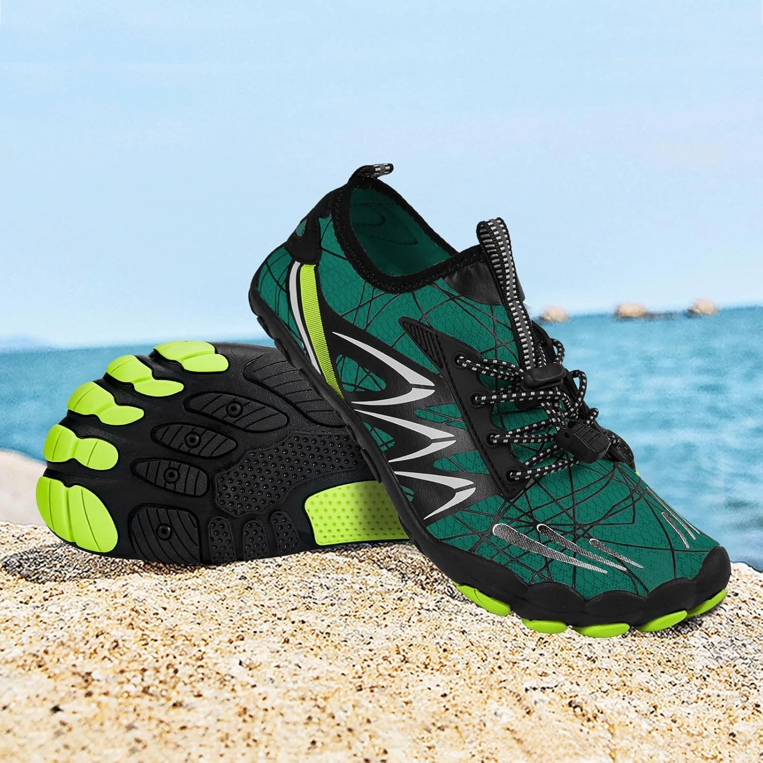 Mens Womens Water Sport Shoes Barefoot Quick-Dry Aqua Socks for Beach Swim Surf Yoga Exercise