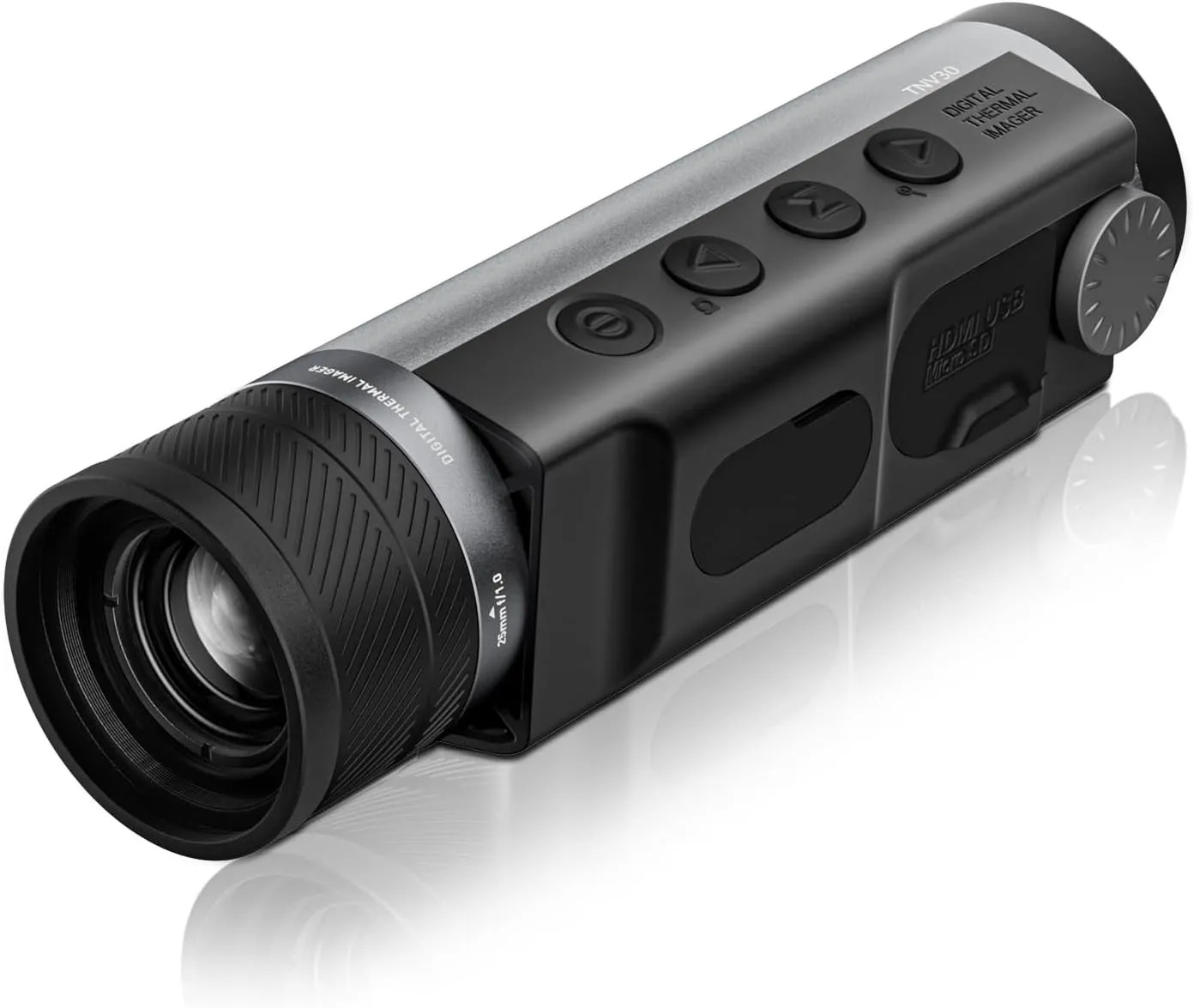 MiLESEEY Thermal Monocular T-Recon Tactical TNV30, 25mm(50 Hz) Thermal Imaging Monocular Night Vision, OLED Display with 8X Digital Zoom