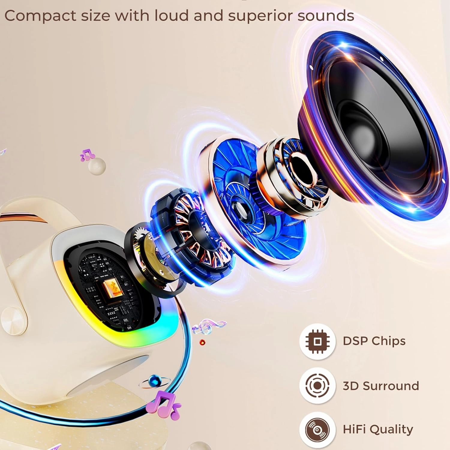 Mini Karaoke Machine with 2 Wireless Microphones Portable Bluetooth Speaker with Disco Lights, Kids Toys Christmas Birthday Gifts for Girls Boys Age 4, 5, 6, 7, 8, 9, 10, 11, 12  Home Party