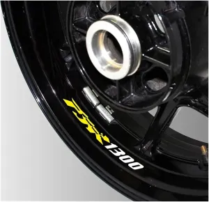 Motorcycle Sticker Motorcycle Reflective Sticker Front and Rear Wheel Decorative Stickers for for FJR1300 Decals Wheel Stickers(K-LQT-FJR1300-09)