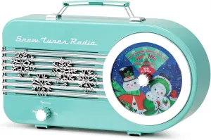 Mr. Christmas Vintage North Pole Radio | Holiday Jukebox Christmas Decoration Music Box, Plays 9 Classic Carols, 10.5 Inches, Teal