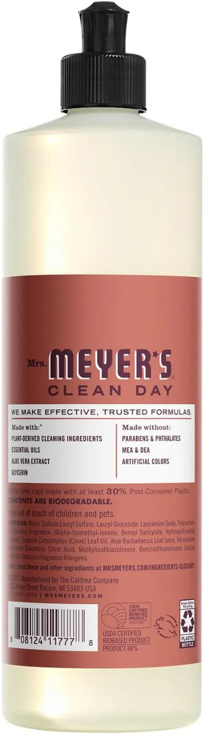 MRS. MEYER'S CLEAN DAY Variety, 2 Liquid Hand Soap 12.5 OZ, 1 Liquid Dish Soap, 16 FL OZ (Fall Leaves)
