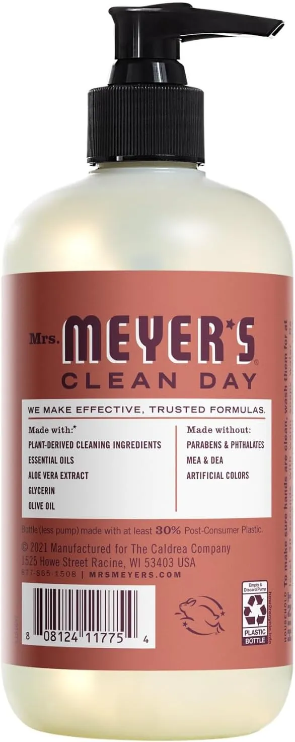 MRS. MEYER'S CLEAN DAY Variety, 2 Liquid Hand Soap 12.5 OZ, 1 Liquid Dish Soap, 16 FL OZ (Fall Leaves)