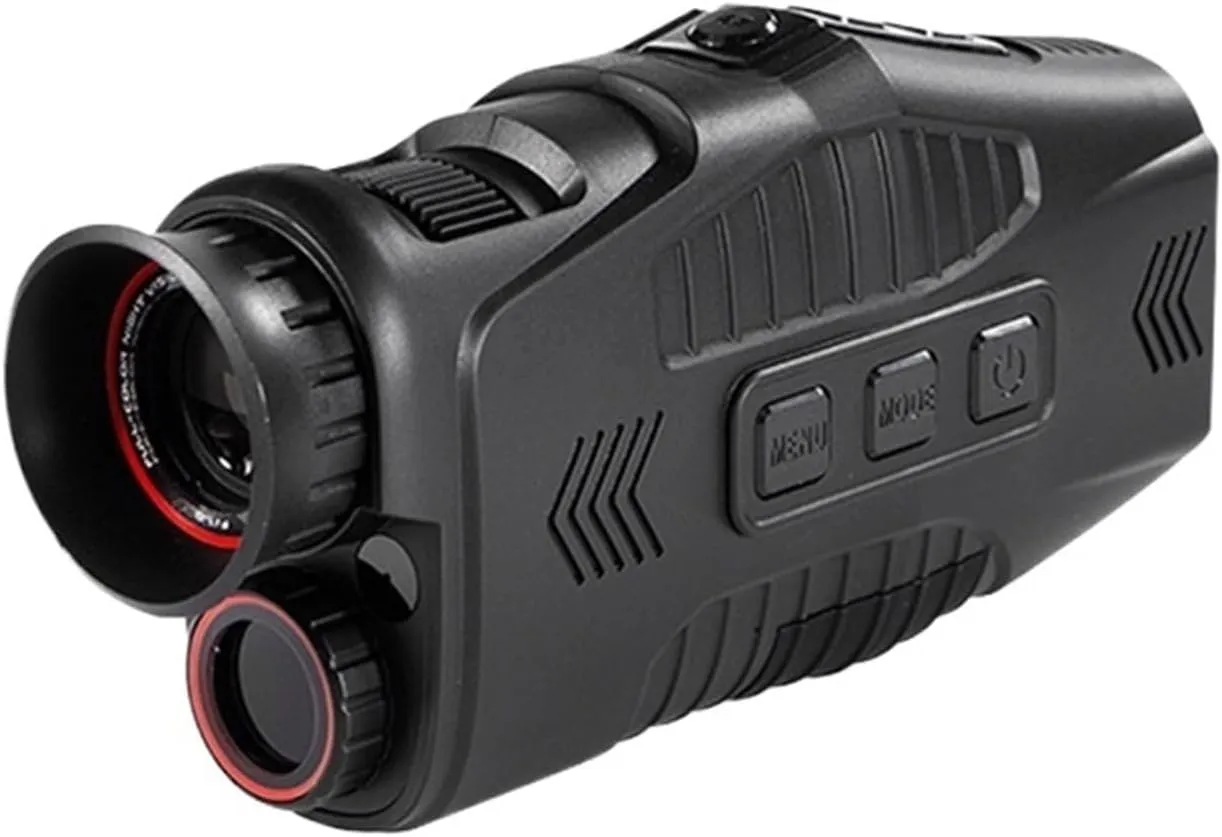 Night Vision Binoculars for Adults, 1080P Night Vision Monocular for Infrared 5X Digital Zoom Telescope With1.5 Screen 32/64 IF Card Full Dark 300m for Hunting & Camping