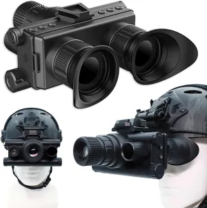 Night Vision Goggles for Adults, Helmet-Mounted Night Vision Binoculars, 4K Digital Infrared Thermal Goggles Military Tactical Night Vision Monocular