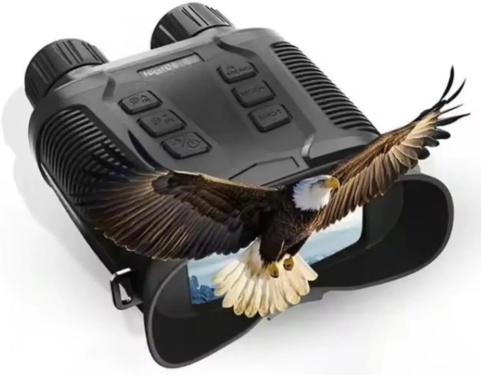 Night Vision Goggles with 3.2" Screen, 36MP 4K Night Vision Binoculars,1640 FT Total Darkness, 8X Digital Zoom, 7 Level IR Night Vision for Camping, Bird Watching, 32GB Card