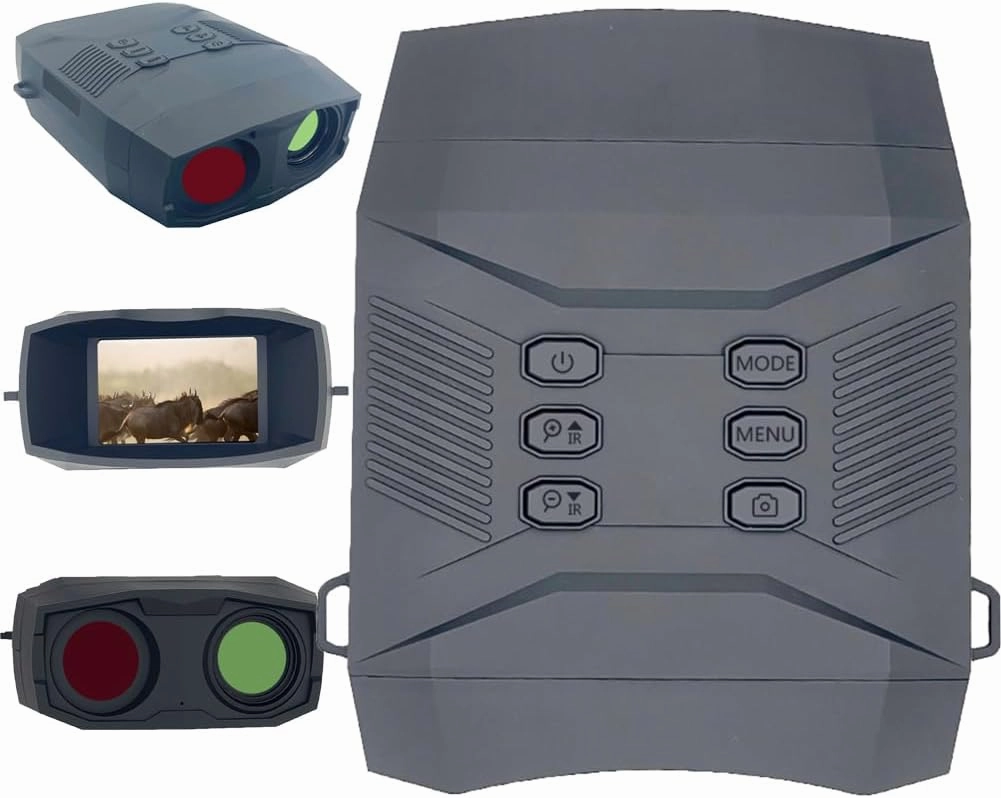 Night Vision Goggles, 4K Binoculars For Adults Night Vision And Day, 60MP 3'' Screen Night Vision Binoculars with 60 Million Camera Pixels & 5000 Mah Rechargeable Battery, 1968ft View Distance inNight