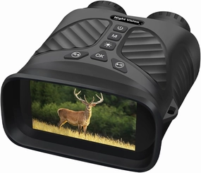 Night Vision Goggles Binoculars Infrared Night Vision with 8X Digital Zoom Rechargeable Lithium Battery for Outdoor Camping black