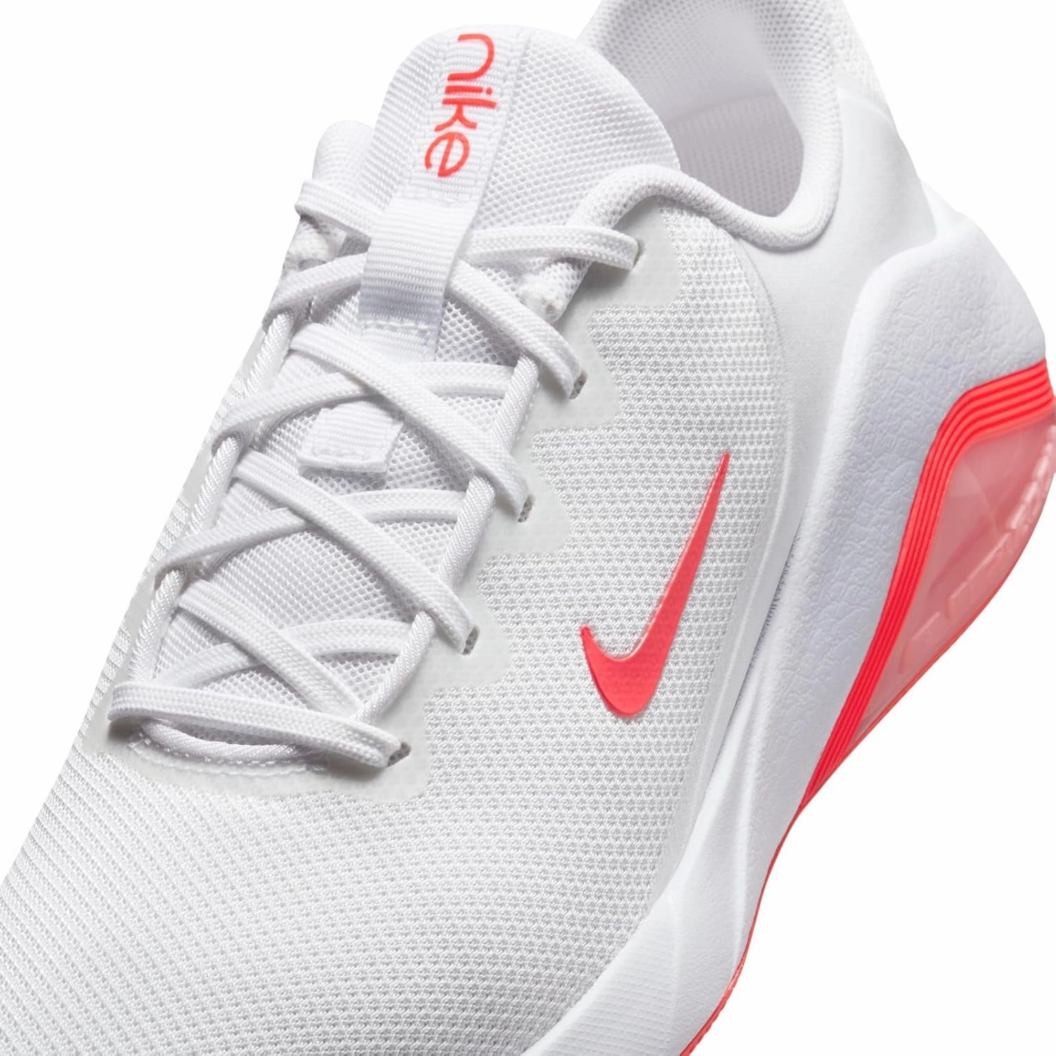 Nike Bella 7 Women's Workout Shoes (FZ1689-101, White/White/Bright Crimson)